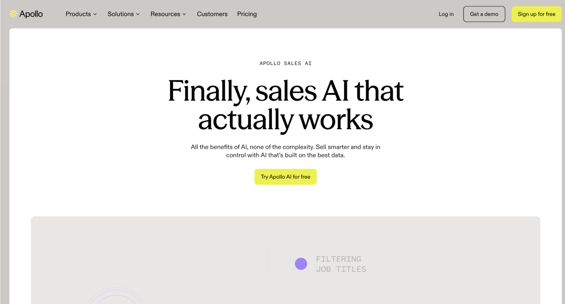 10 Best AI Lead Generation Tools for B2B Sales in 2026 14 Apollo.ai website homepage: All-in-One B2B Prospecting & Database Tool